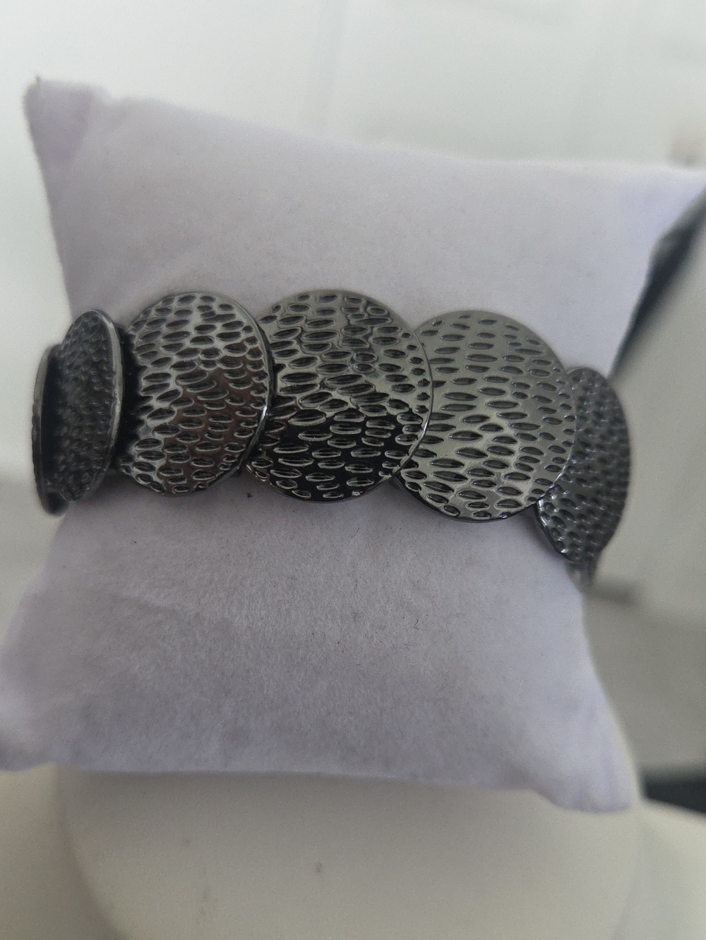 Paparazzi Gun Metal Stretch Bracelet NWT